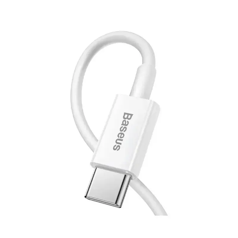 Baseus  Superior Series Fast Charging Data Cable Type-C To IP PD 20W  WHITE CATLYS-A02 کابل شارژ باسئوس